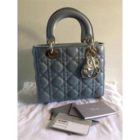 lady dior cloud blue medium|Dior cloud blue bag.